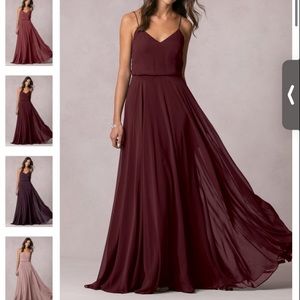 Jenny Yoo Bridesmaid Dress Inesse Hibiscus Formal Gown NEW